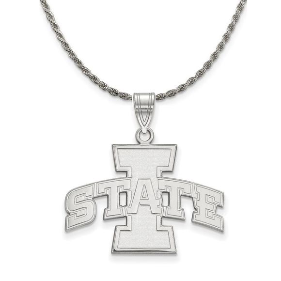 Sterling Silver Iowa State Large ´I State´...